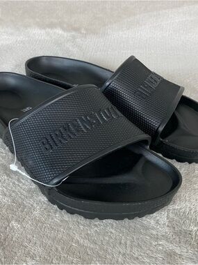 Birkenstock Barbados EVA Slide Sandals Womens Size 11 Black Comfort Slide NEW